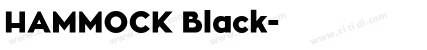 HAMMOCK Black字体转换